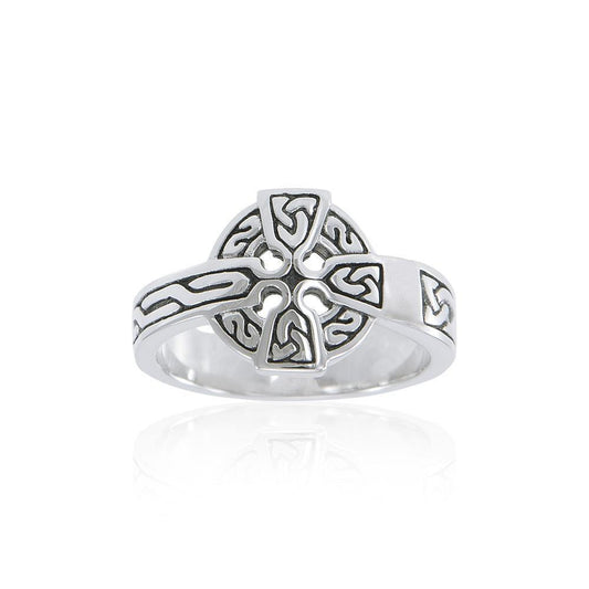 Sterling Silver Celtic Cross Ring TRI2105 Ring