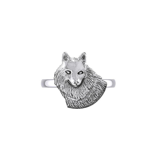 Wonderful Wolf Sterling Silver Ring TRI2125 Ring