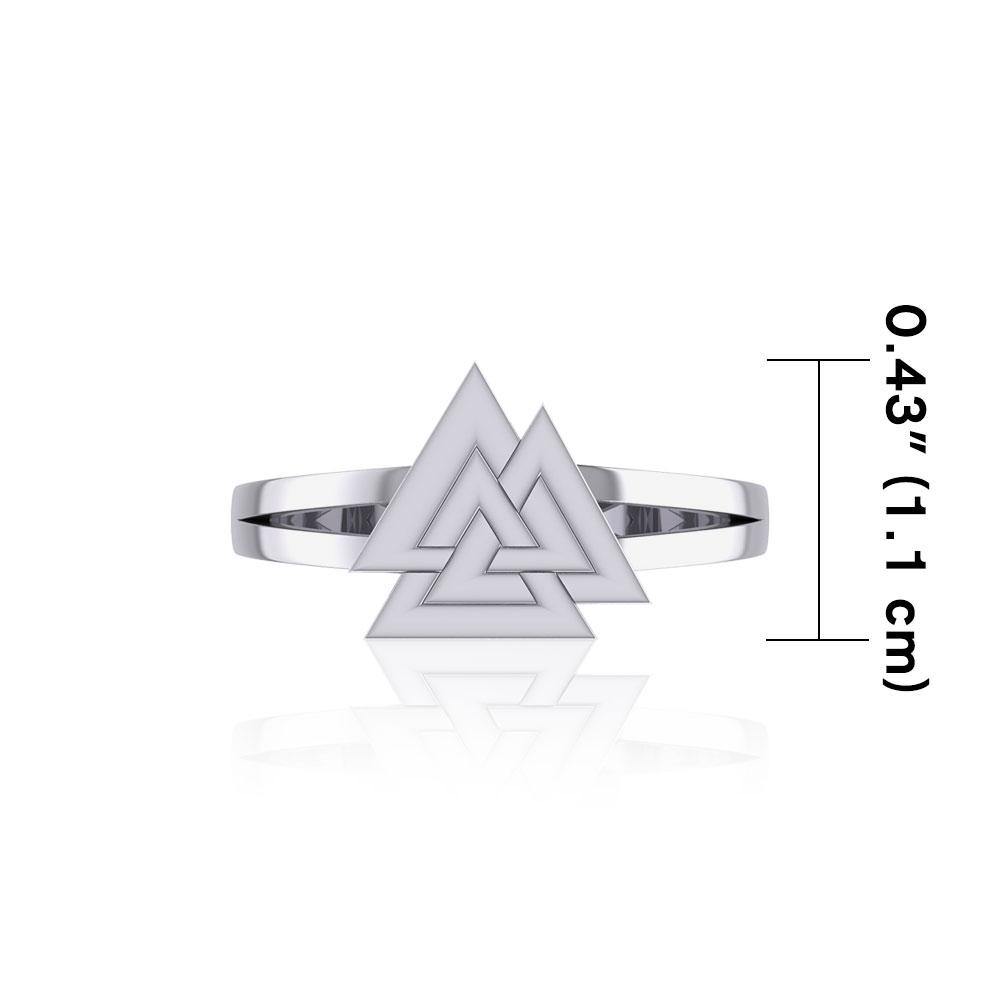 Sterling Silver Viking Valknut Ring Jewelry TRI2152 Ring