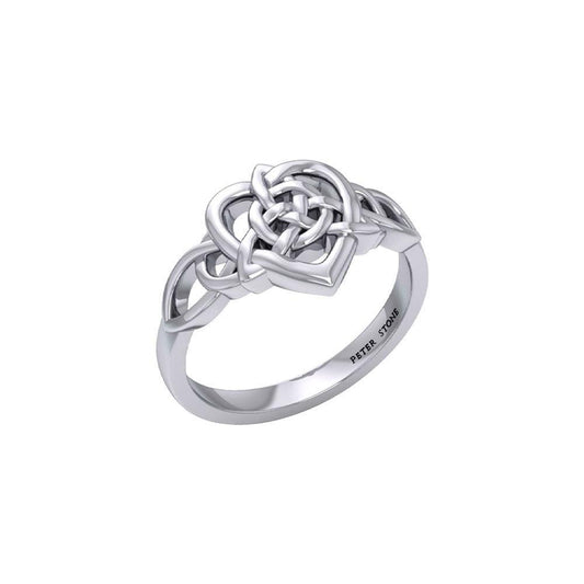 Celtic Heart And Triquetra Ring TRI2389 - peterstone.dropshipping