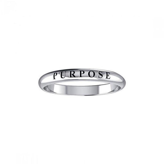 Purpose Silver Ring TRI403 - Wholesale Jewelry