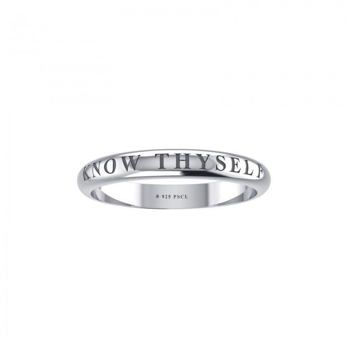 Know Thyself Silver Ring TRI410