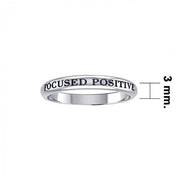 Focused Positivity Silver Ring TRI423 - Wholesale Jewelry