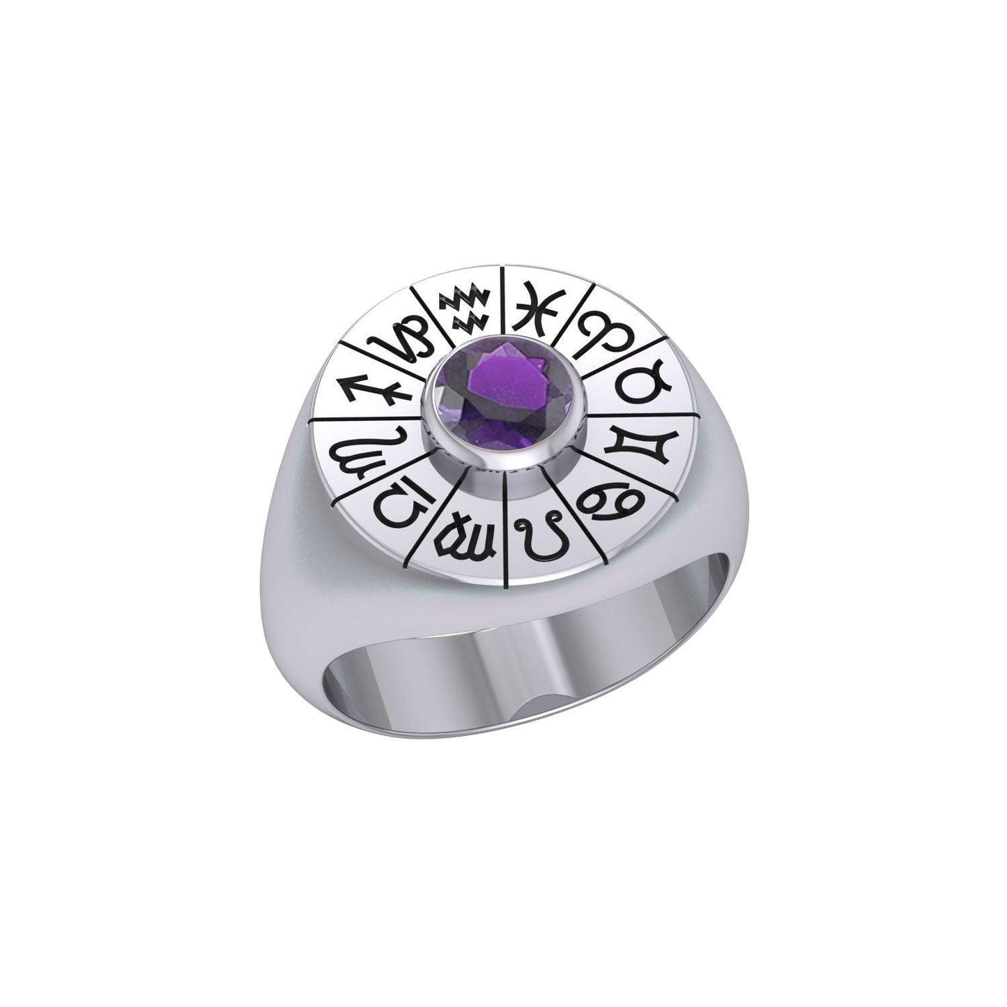 Wheel of the Year Silver Ring TRI487 - peterstone.dropshipping