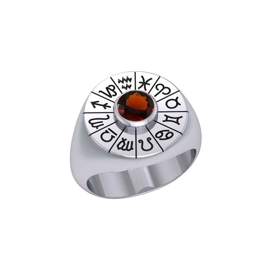 Wheel of the Year Silver Ring TRI487 - peterstone.dropshipping