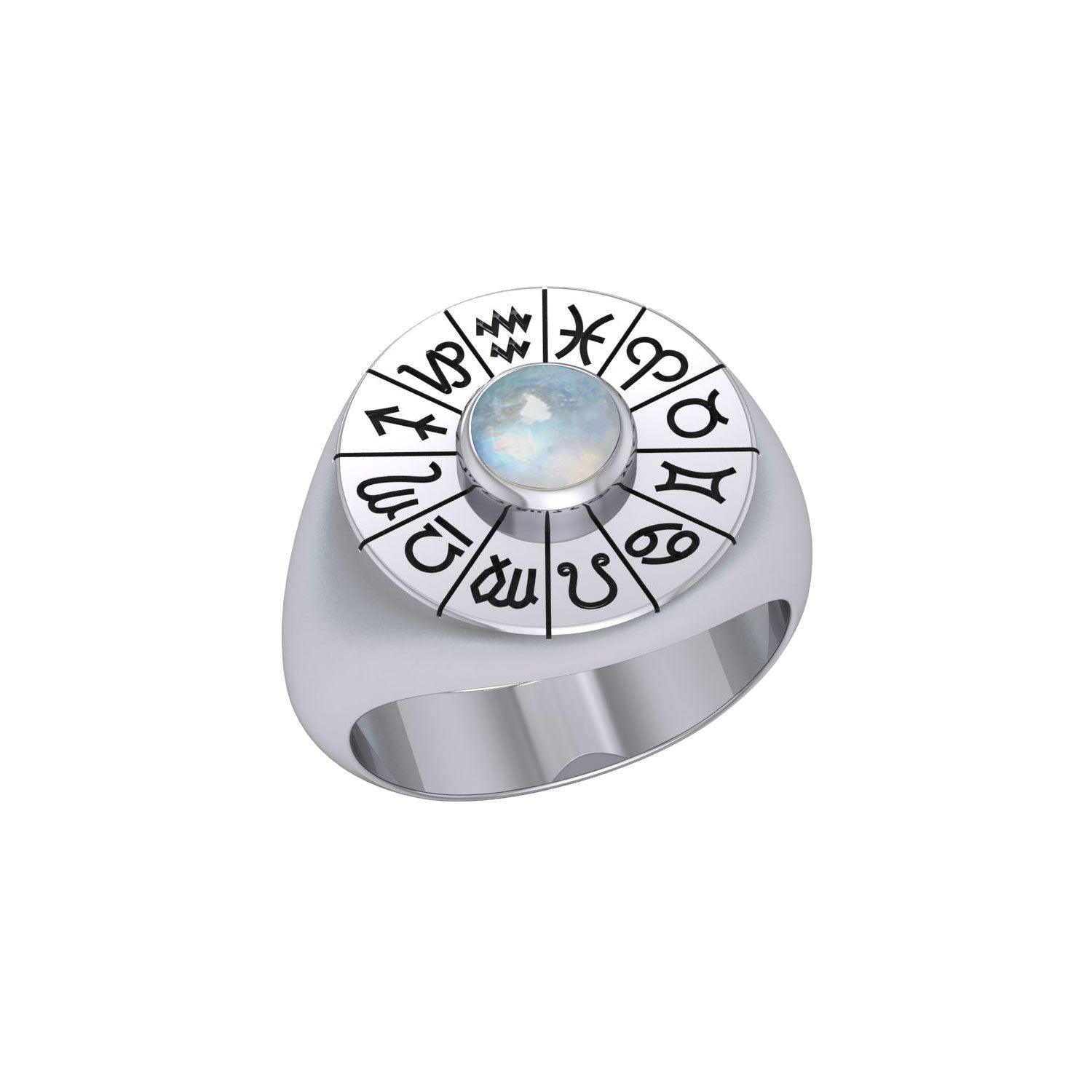 Wheel of the Year Silver Ring TRI487 - peterstone.dropshipping