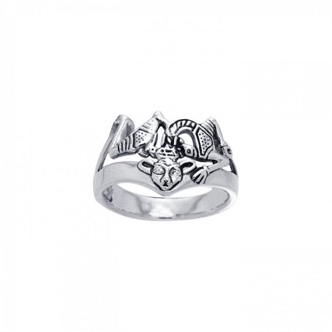 Silver Borre Viking Ring TRI571 Ring