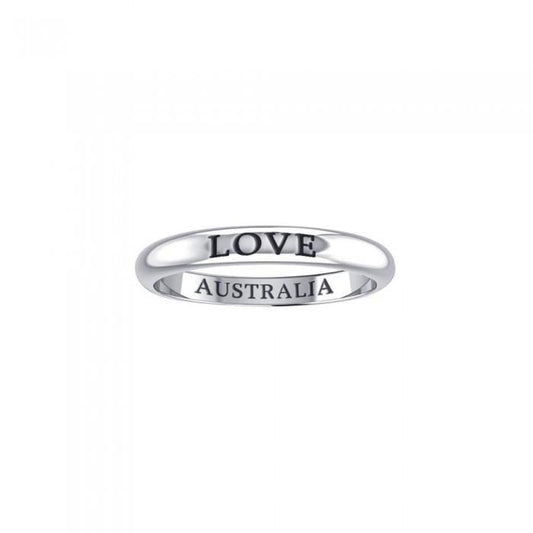 LOVE AUSTRALIA Sterling Silver Ring TRI608