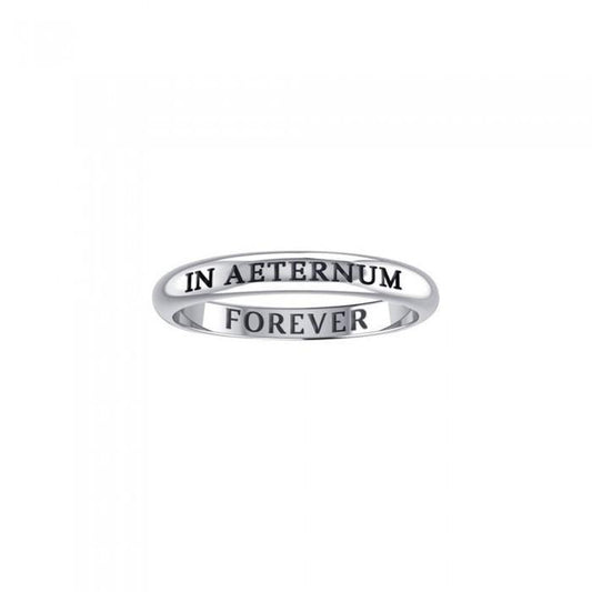 IN AETERNUM FOREVER Sterling Silver Ring TRI609