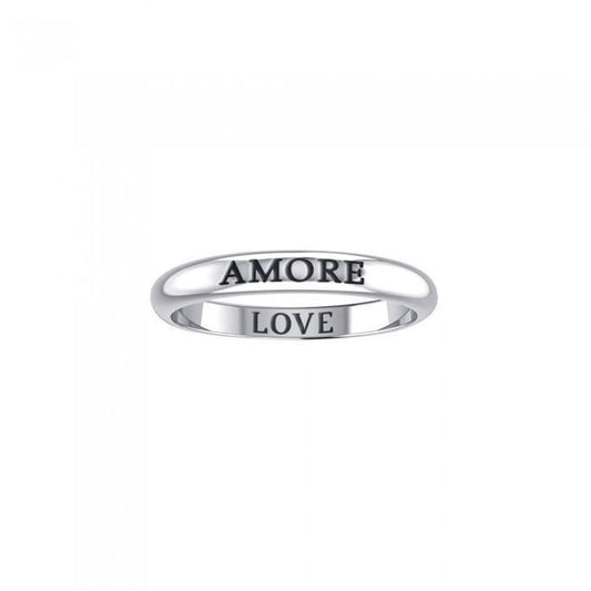 AMORE LOVE Sterling Silver Ring TRI610