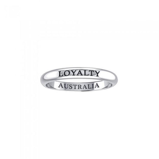 LOYALTY AUSTRALIA Sterling Silver Ring TRI613