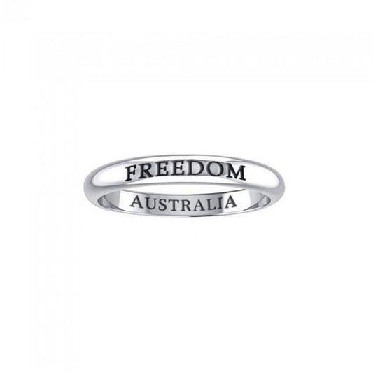 FREEDOM AUSTRALIA Sterling Silver Ring TRI616 - Wholesale Jewelry