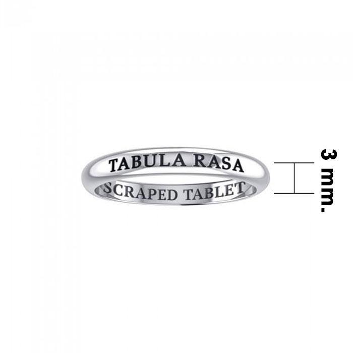TEBULA RASA SCRAPED TABLET Sterling Silver Ring TRI620 - Wholesale Jewelry