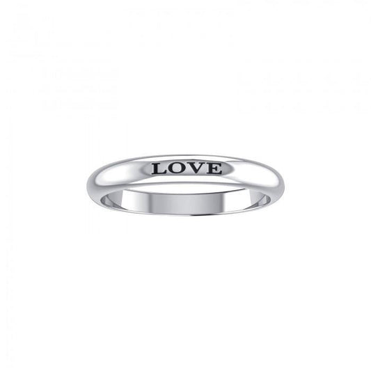 LOVE Sterling Silver Ring TRI684
