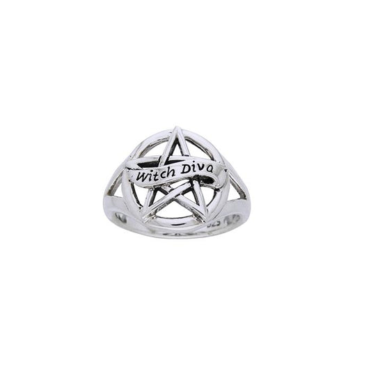 Witch Diva The Star Silver Ring TRI836