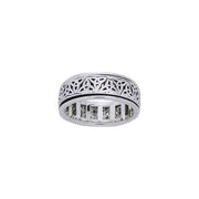 Create your own powerful statement ~ Celtic Triquetra Spinner Ring TRI884 Ring