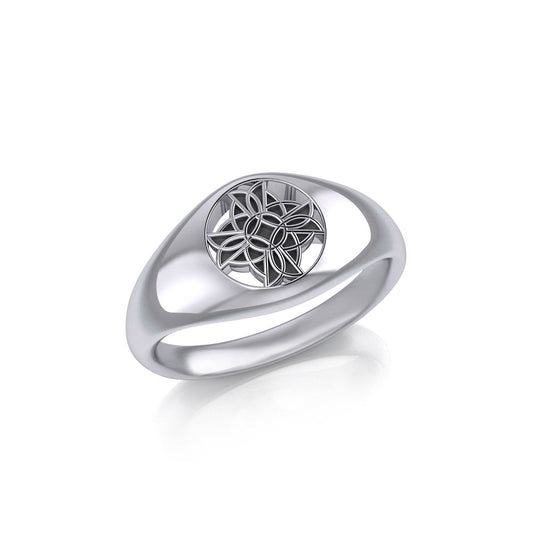 Celtic Cross Silver Ring TRI886 Ring