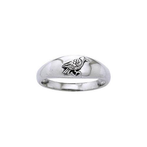 Raven Sterling Silver Ring TRI920 - peterstone.dropshipping