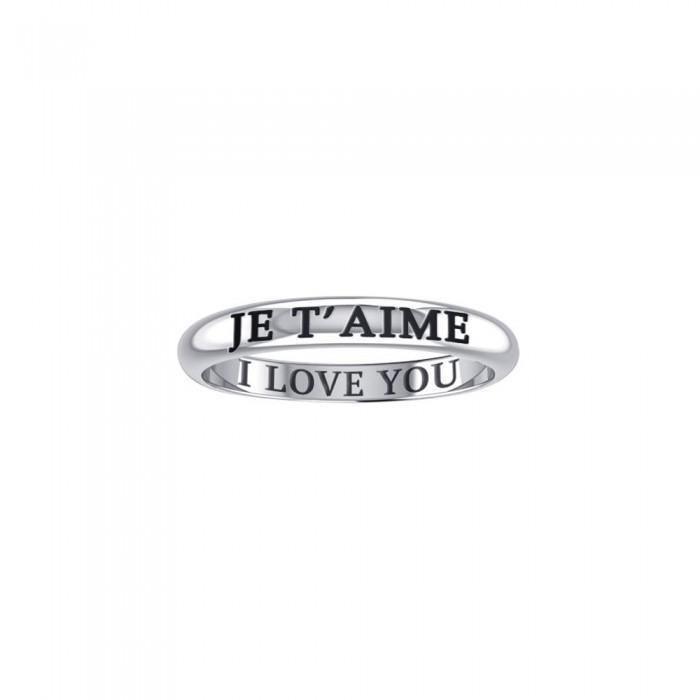 JE TAIME I LOVE YOU Sterling Silver Ring TRI926