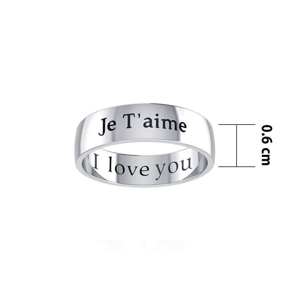 I Love You Sterling Silver Ring TRI976 - peterstone.dropshipping