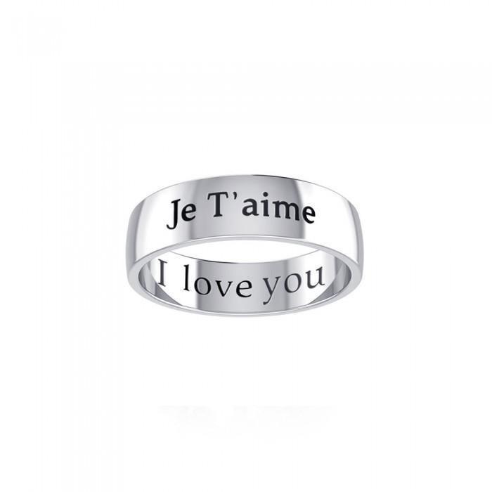 I Love You Sterling Silver Ring TRI976