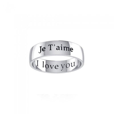 I Love You Sterling Silver Ring TRI976
