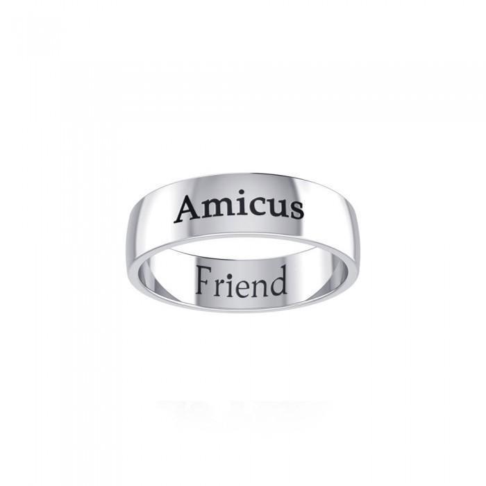 AMICUS FRIEND Sterling Silver Ring TRI978