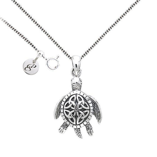 Celtic Knot Sea Turtle Necklace Set TSE687