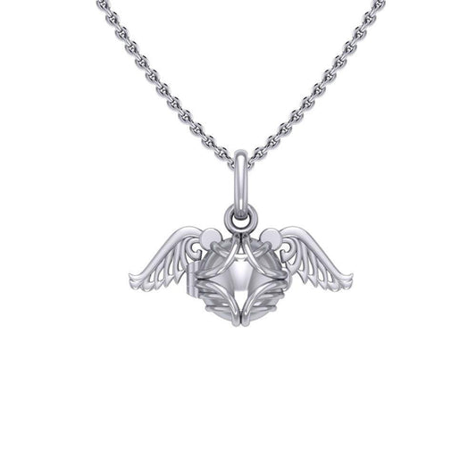 Snitch Ball Sterling Silver Pendant with Chain Set TSE814 - peterstone.dropshipping