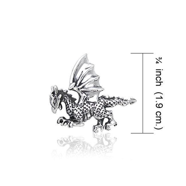 Clawing Dragon Silver Tie Tac TTT008 Tie Tack