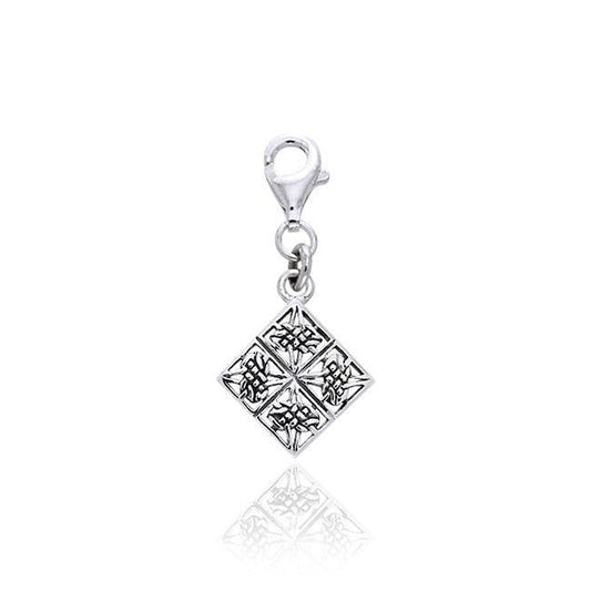 Celtic Ulbster Cross Silver Clip Charm TWC039 Clip Charm