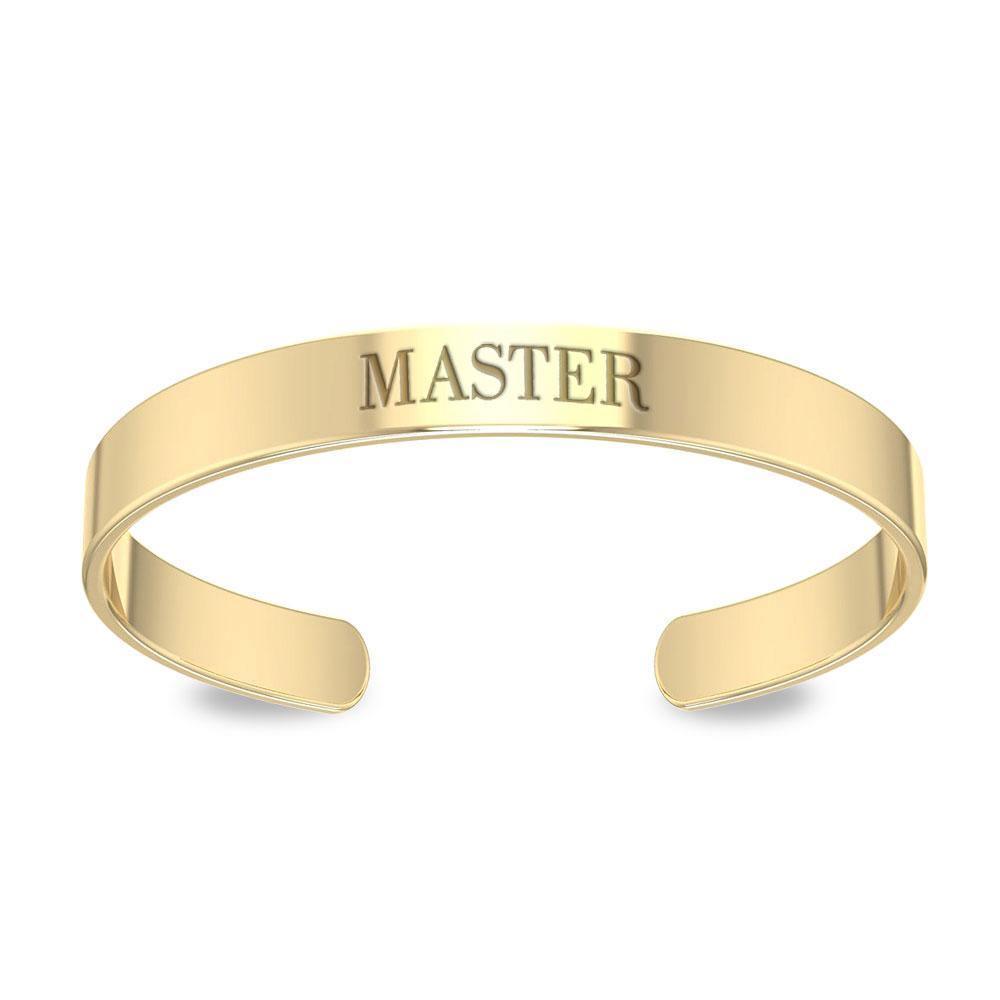 Small Cuff Bracelet 14K Gold Plated VBA195 Bangle