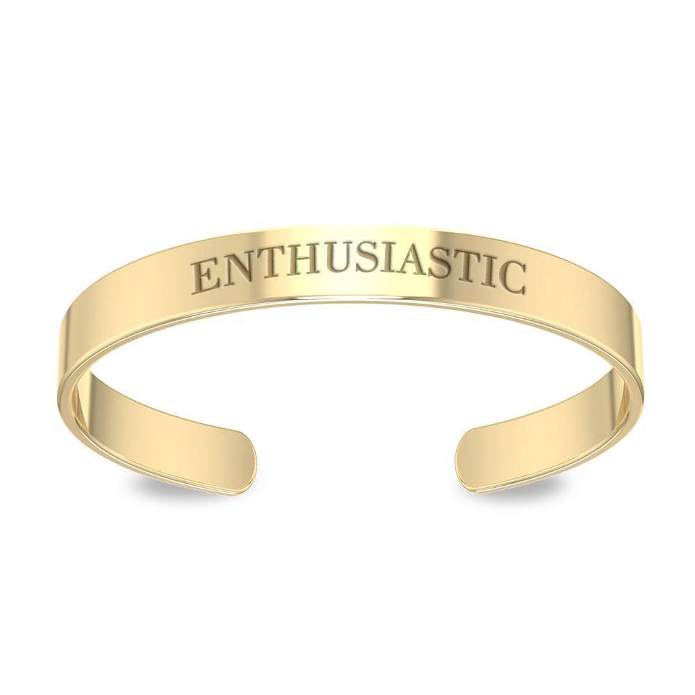 Small Cuff Bracelet 14K Gold Plated VBA195 Bangle