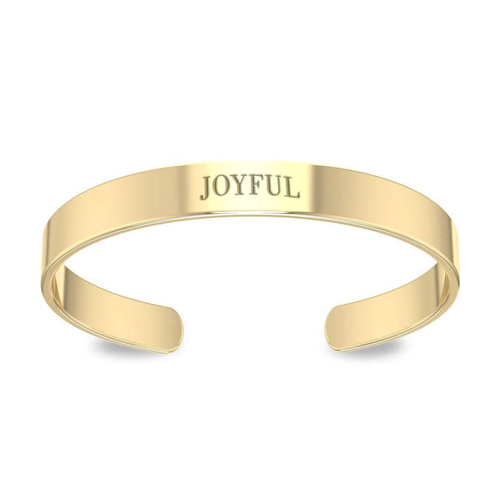 Small Cuff Bracelet 14K Gold Plated VBA195 Bangle