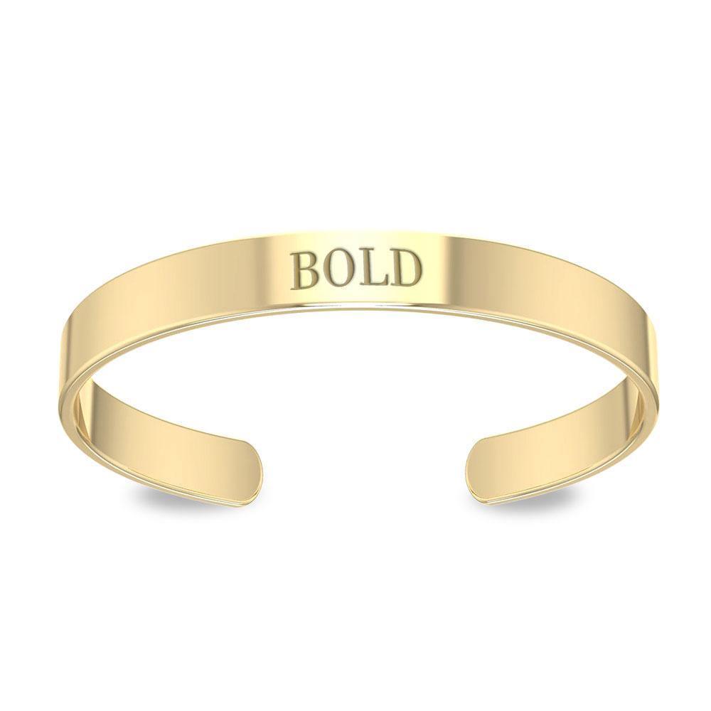 Small Cuff Bracelet 14K Gold Plated VBA195 Bangle