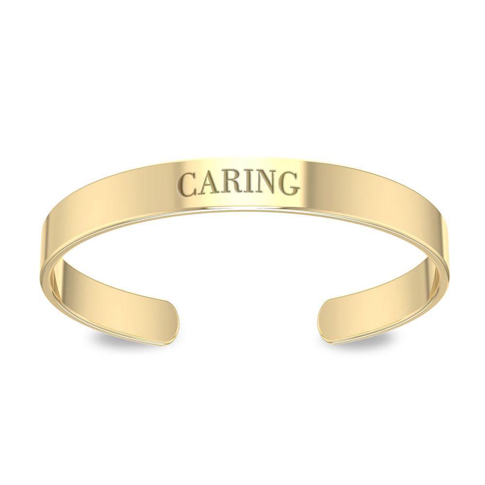 Small Cuff Bracelet 14K Gold Plated VBA195 Bangle