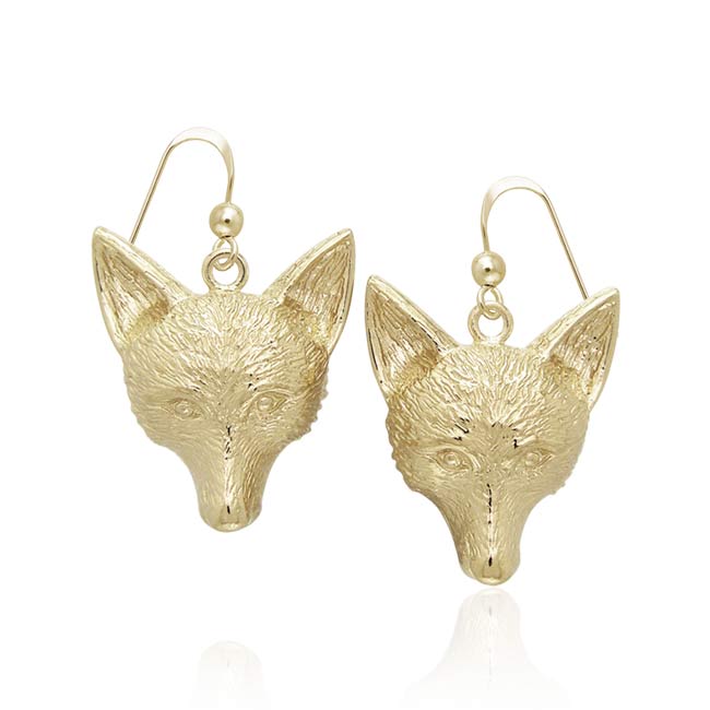 Fox Large Hook Earrings VER934 Earrings