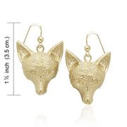 Fox Large Hook Earrings VER934 Earrings