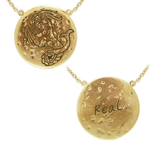 Capricorn Astrology Vermeil Necklace By Amy Zerner VNC265 Necklace