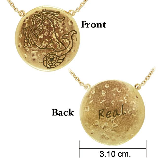Capricorn Astrology Vermeil Necklace By Amy Zerner VNC265 Necklace