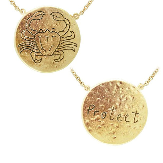 Cancer Astrology Vermeil Necklace By Amy Zerner VNC271 Necklace