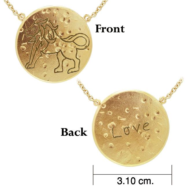 Leo Astrology Vermeil Necklace By Amy Zerner VNC272 Necklace