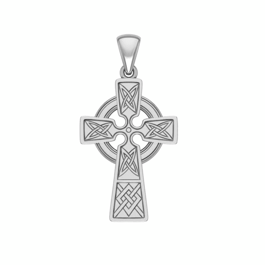 Celtic Knotwork Cross Sterling Silver Pendant VP001 - peterstone.dropshipping