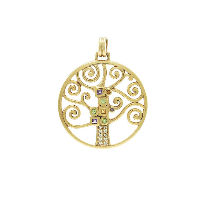 Worthy of the Golden Tree of Life ~ Sterling Silver Jewelry Pendant VPD3878 Pendant