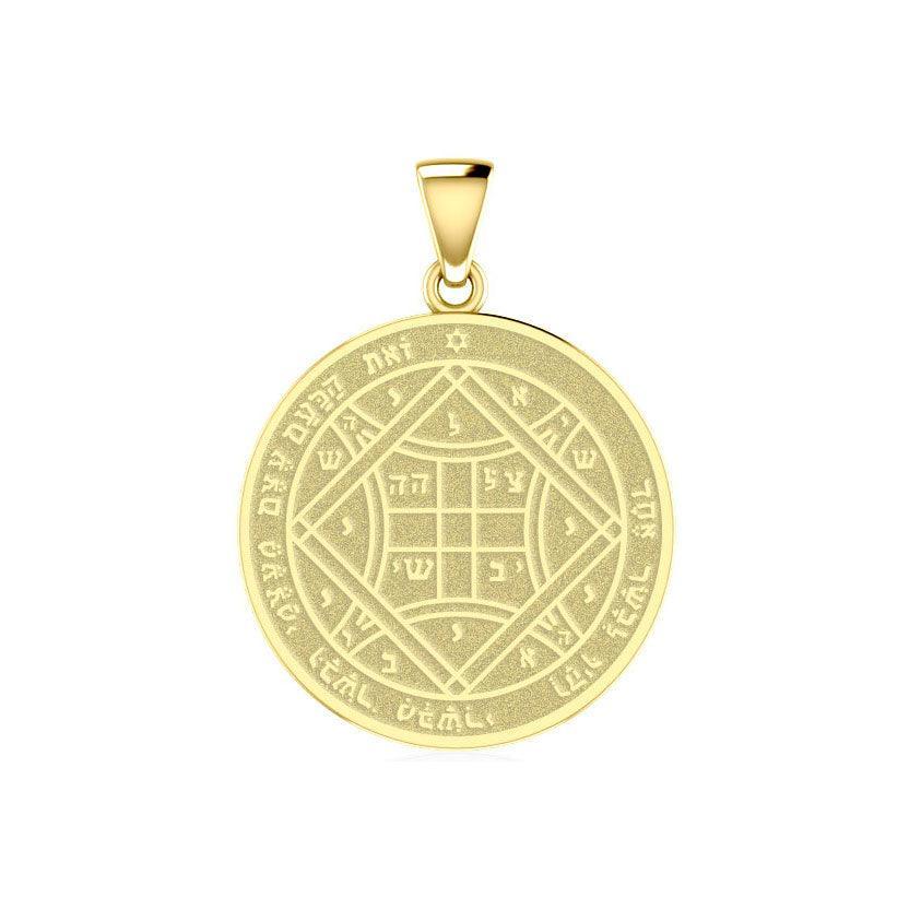 Solomon Seal of Love 18K Gold Vermeil Plate on Silver Pendant VPD5237 - peterstone.dropshipping