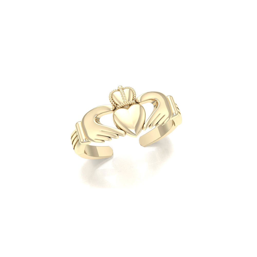 Irish Claddagh Gold Vermeil Toe Ring VTR226 Toe Ring