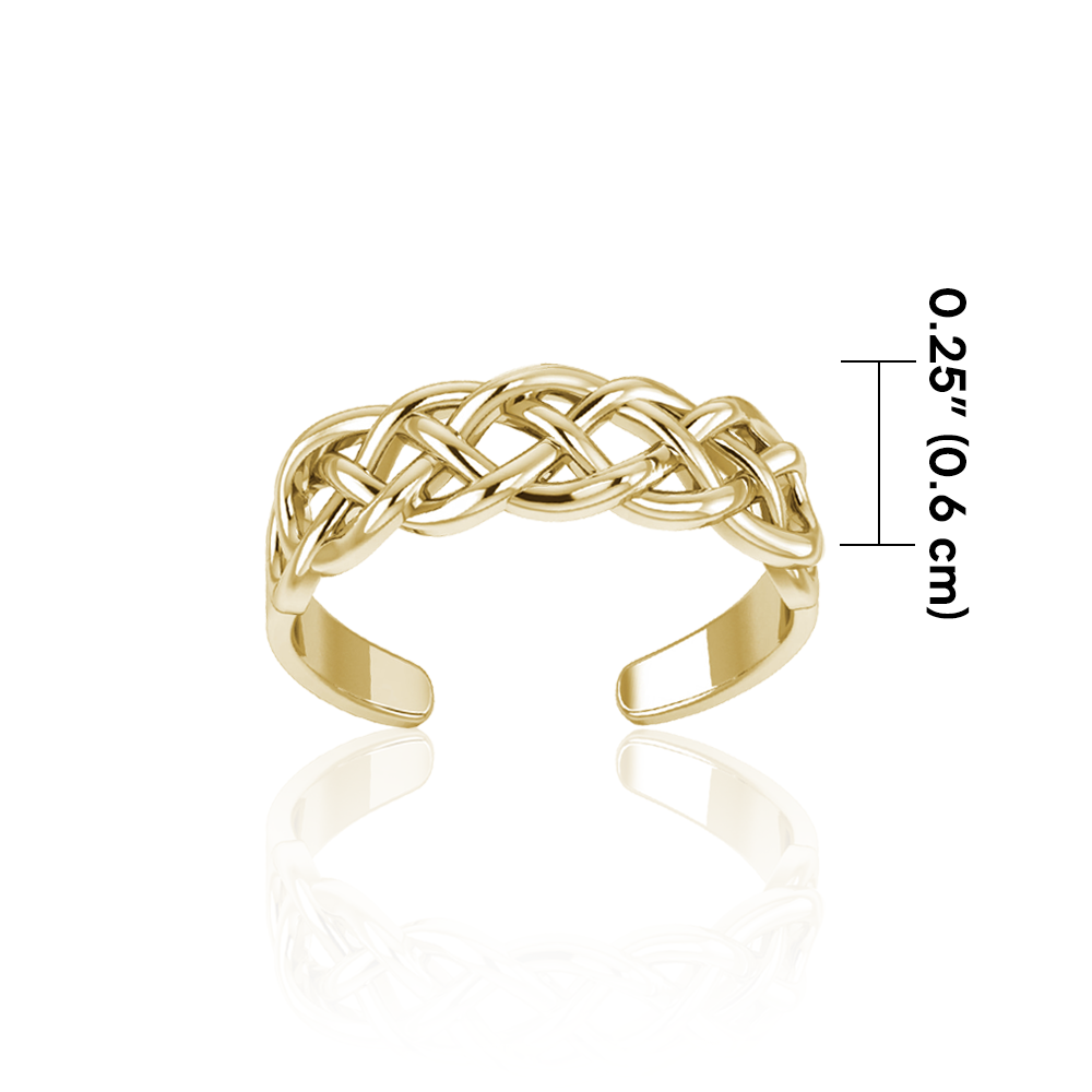 Celtic Knotwork Gold Vermeil Toe Ring VTR605 Toe Ring