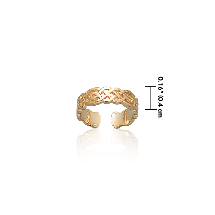 Celtic Knotwork Gold Vermeil Toe Ring VTR606 Toe Ring