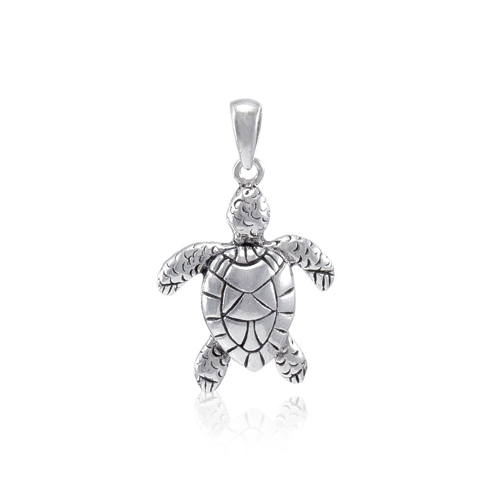 Sea Turtle Sterling Silver Pendant WP018 Pendant