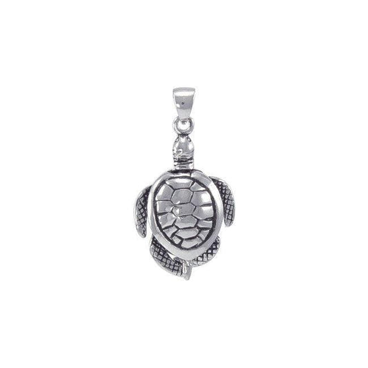 Moveable Turtle Sterling Silver Pendant WP032 Pendant